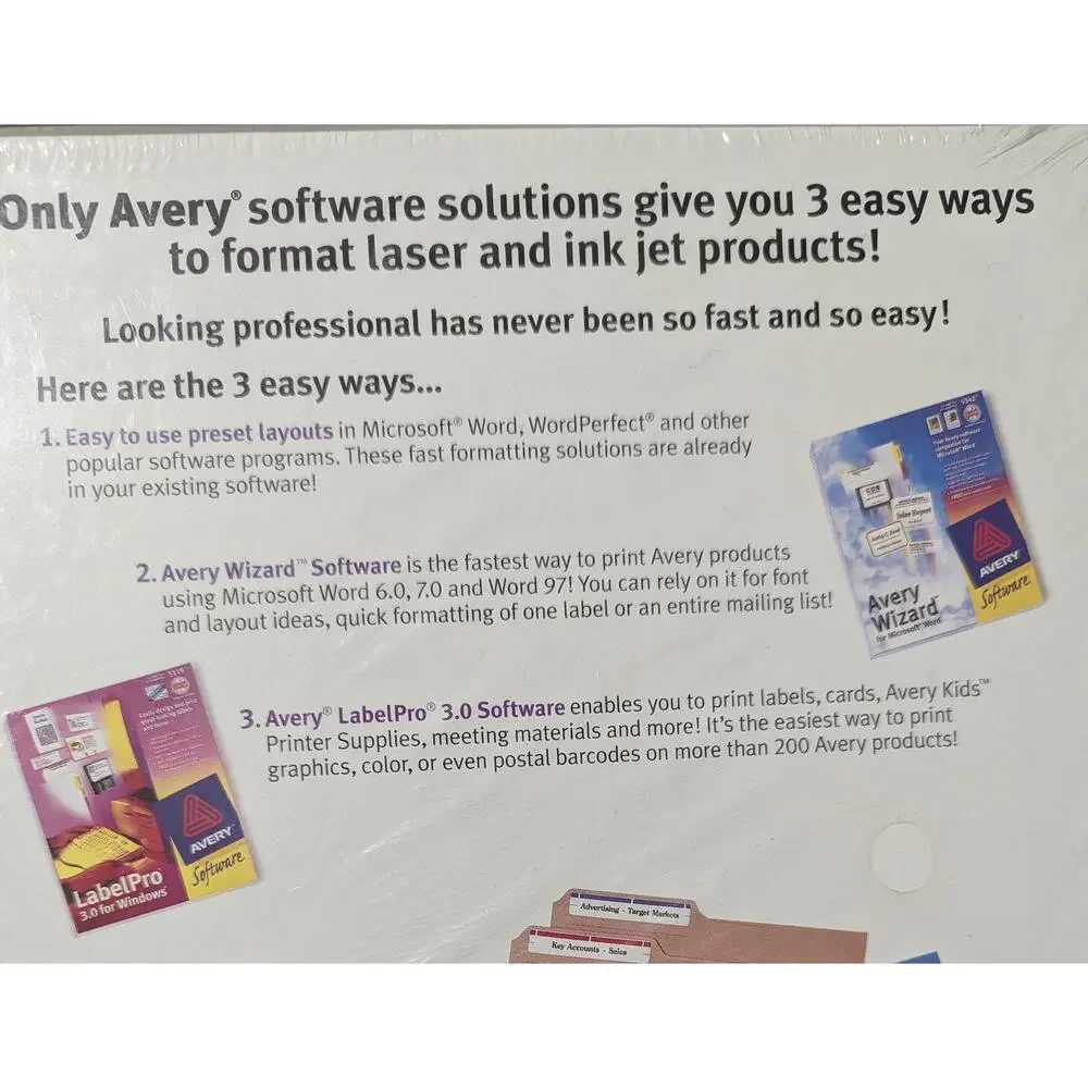 Avery‎ 5388 White Index Cards 3x5 Laser Inkjet 3 Cards/Sheet 150 Business Cards
